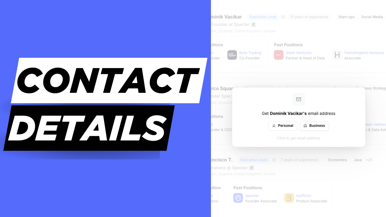 New Feature: Contact Details ✉️